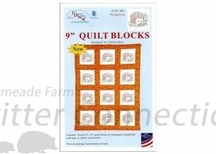 9 Quilt Blocks - Hedgehog