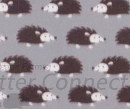 Brown Hedgehogs on Gray