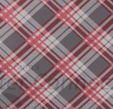 Red Gray Bias Plaid